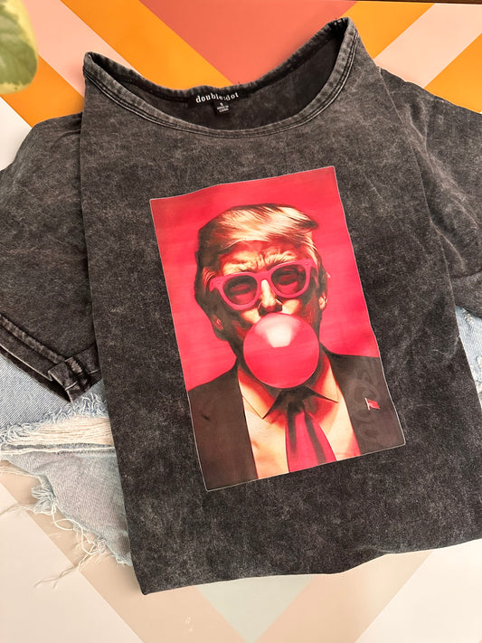 Bubble gum Trump t-shirt