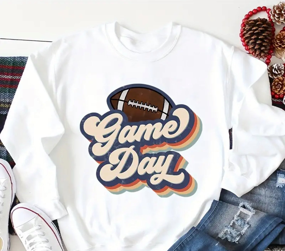 Retro Game Day pullover