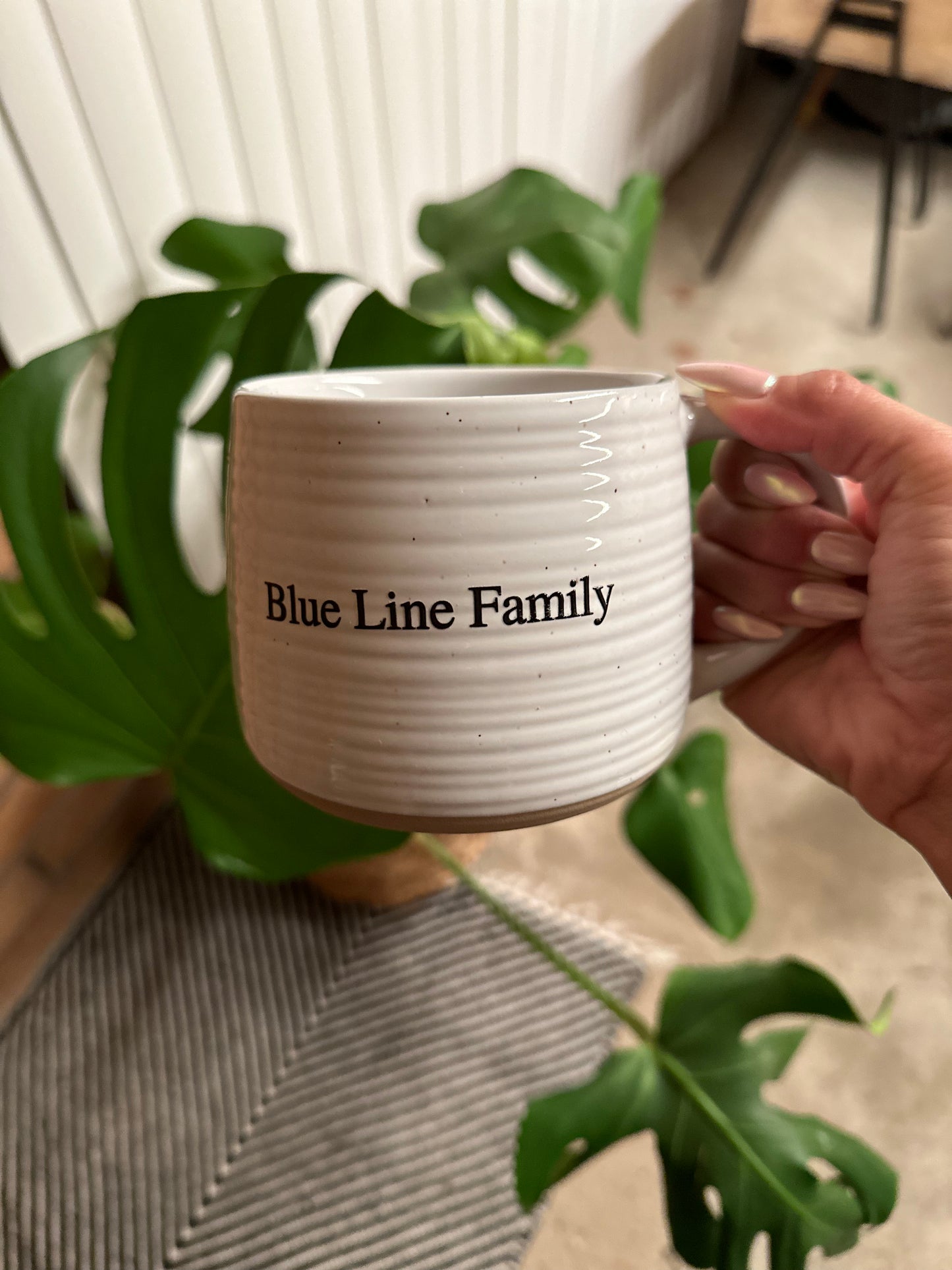 Blue Line Family Coffee Mug